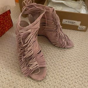 Joie fringe suede shoes